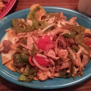 Texas fajita nachos