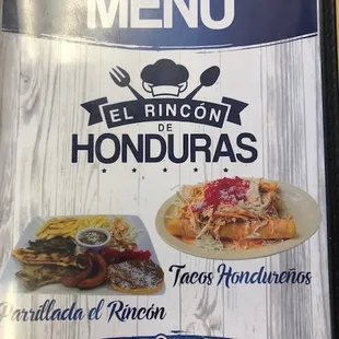 Current menu as of 6/7/22