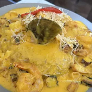 Seafood Tacu Tacu en Salsa de Mariscos