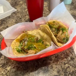 Tacos de Carnitas (pork tacos)