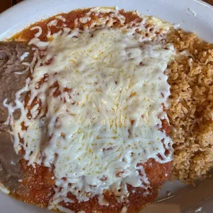 Top view of entomatada plate