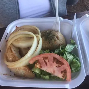 Pechuga de pollo a la plancha con mofongo