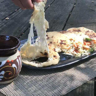 Delicious pupusas