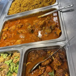 a variety of food items
