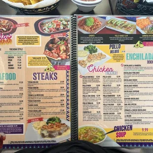 ramen and noodles, menu