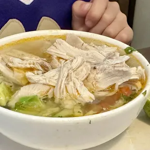 Cup of chicken soup