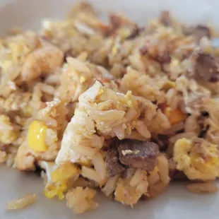 a plate of fried rice