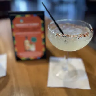 Infused margarita with pineapple Serrano.  Delicious!!!