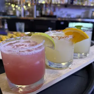 Infused margarita flight