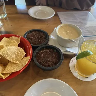 Chips, Queso, &amp; a Passionfruit Margarita