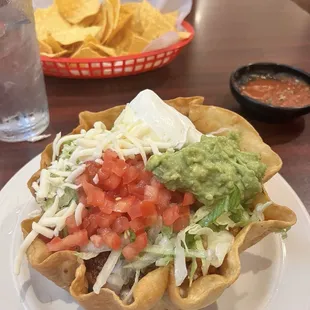 Shrimp and chorizo Shrimp and Chorizo Taco Salad