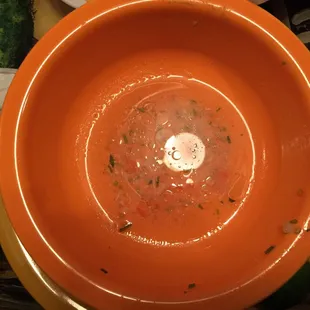 So good there isn't any left.  Chicken soup with big slices of avocado, fresh tomato and onion, and I asked them to add some cilantro.