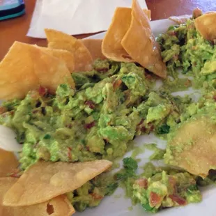 Spicy guacamole, outstanding!