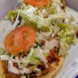 Huarache al pastor
