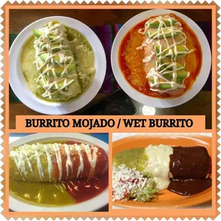 burritos and wraps, menu