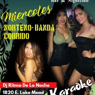 Todos los miércoles y concurso karaoke
