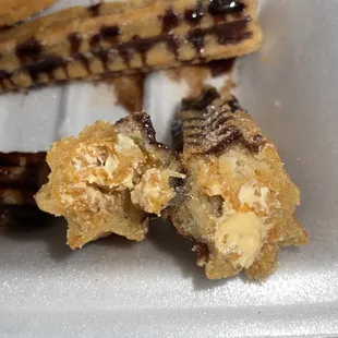 Inside churros