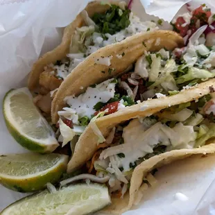 Three tacos