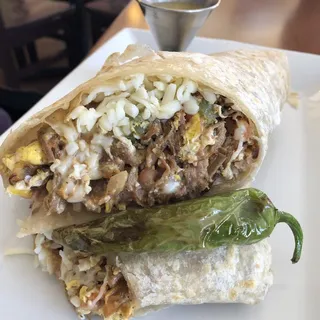 Machaca Burrito Breakfast