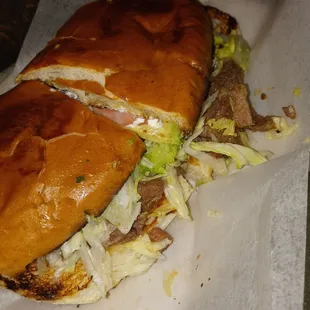 Beef tongue torta