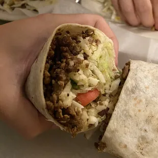 Carne asada burrito