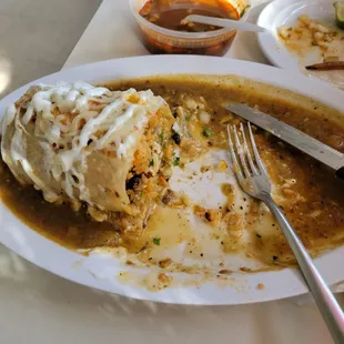 Ordered wet asada and chorizo burrito