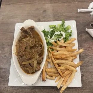 Dinner Bistec Encebollado