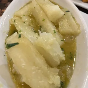 My absolute favorite yuca con mojo de ajo... so, so, good. A must to order.