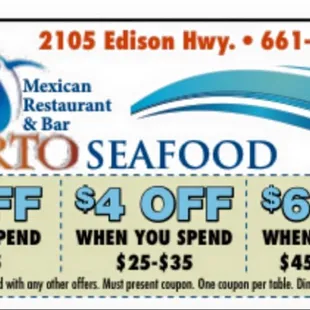 coups for el puerto seafood