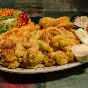 a plate of fried food