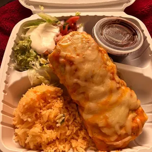 Shredded Chicken Burrito