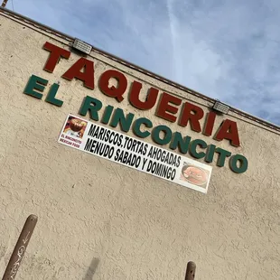 a sign for a mexican restaurant