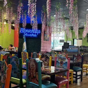 Back set looking towards the front.