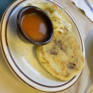 Beans and cheese Pupusa