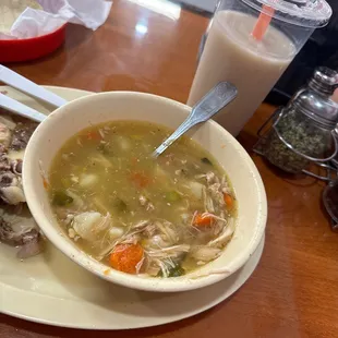 Best CALDO EVER I keep coming back and again very warm and welcoming service and fast