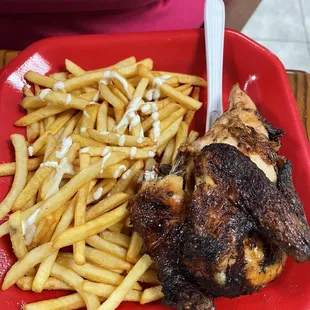 The rotisserie chicken, sooo flavorful