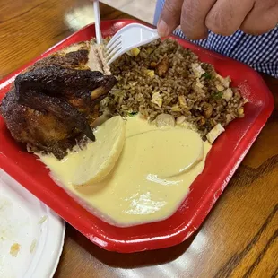 Pollo A La Brasa. Best chicken around.