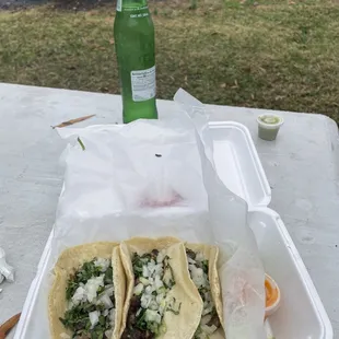 Carne asada street tacos