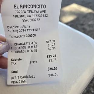 Extra charges - no signs or notice