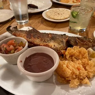 a plate of food on a table