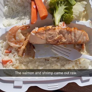 Grilled Salmon with Shrimp