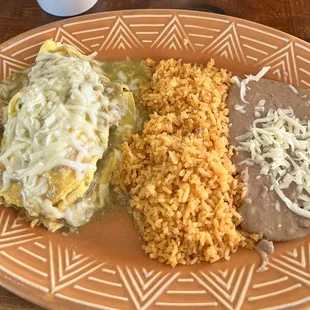 Chili verde omelette. Yum!