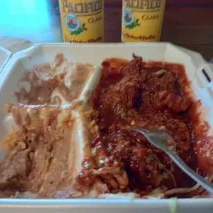 Camarones a la diabla....con Pacífico.