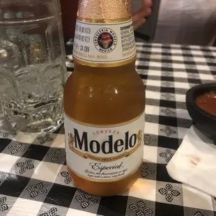 a bottle of modelo