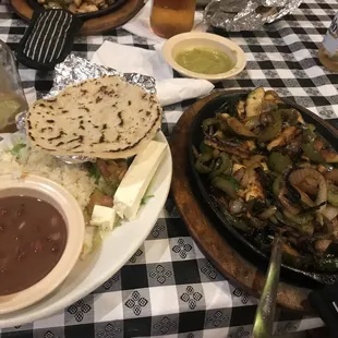 a plate of food on a table