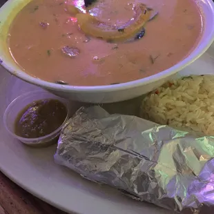 Coconut seafood soup