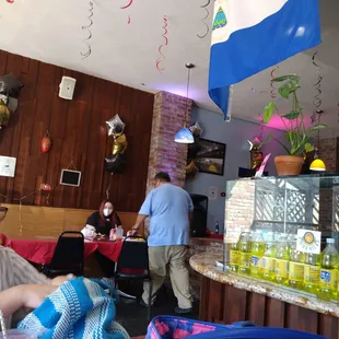 a woman sitting at a table