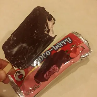 Delicious chocolate berry ice cream $1.25