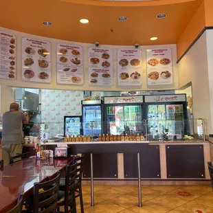 Half of the menu overhead!