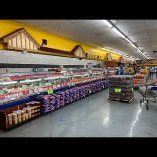 70 ft meat counter with over 70 different cuts of meat